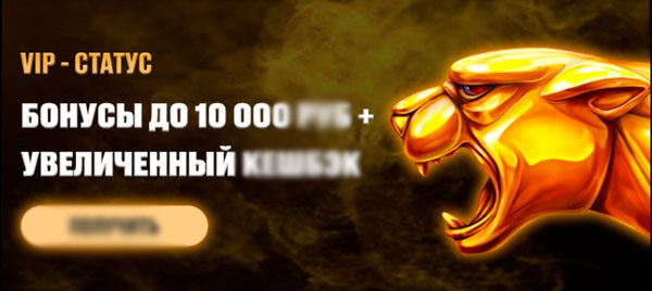 Баннер, рекламирующий бонусы для VIP-игроков 