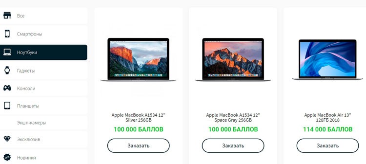 Товары из раздела с ноутбуками