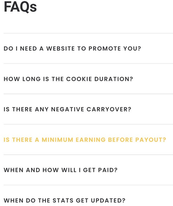 FAQ из шести вопросов-ответов